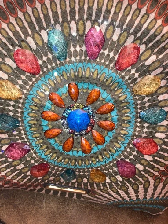 ❤️🔥Nicole Lee USA Vibrant Multicolor Gemstone purse - Picture 2 of 15